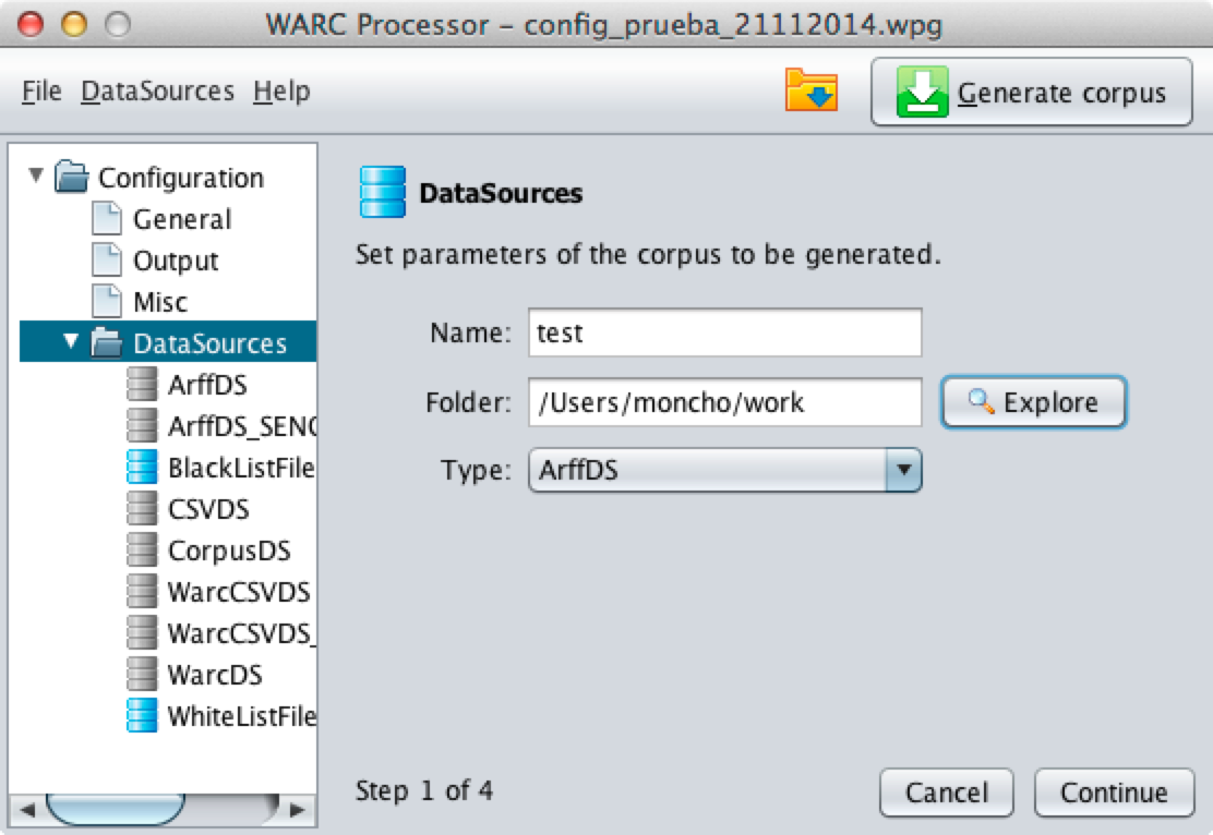 New Datasource Assistant